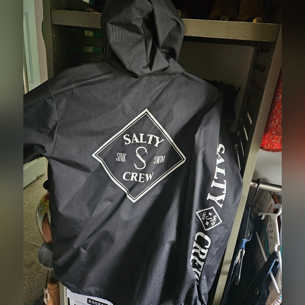 Salty Crew Black Hooded Jacket